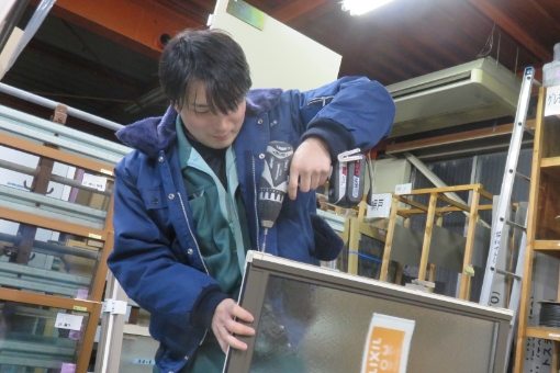 サッシや建材など、住宅に関する商品を取り扱っています。